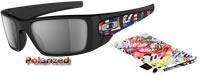 Oakley Fuel Cell Matte Black-Flag Print / Black Iridium Polarized (OO9096-08)